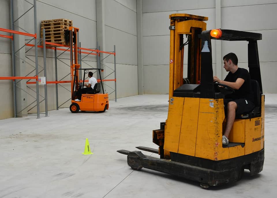 Giving proper training to the forklift operator to arrange pallets