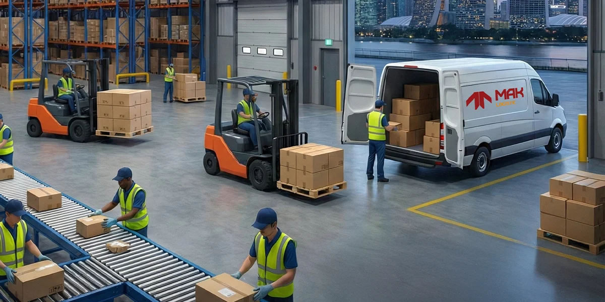 Logistic transportation at Singapore