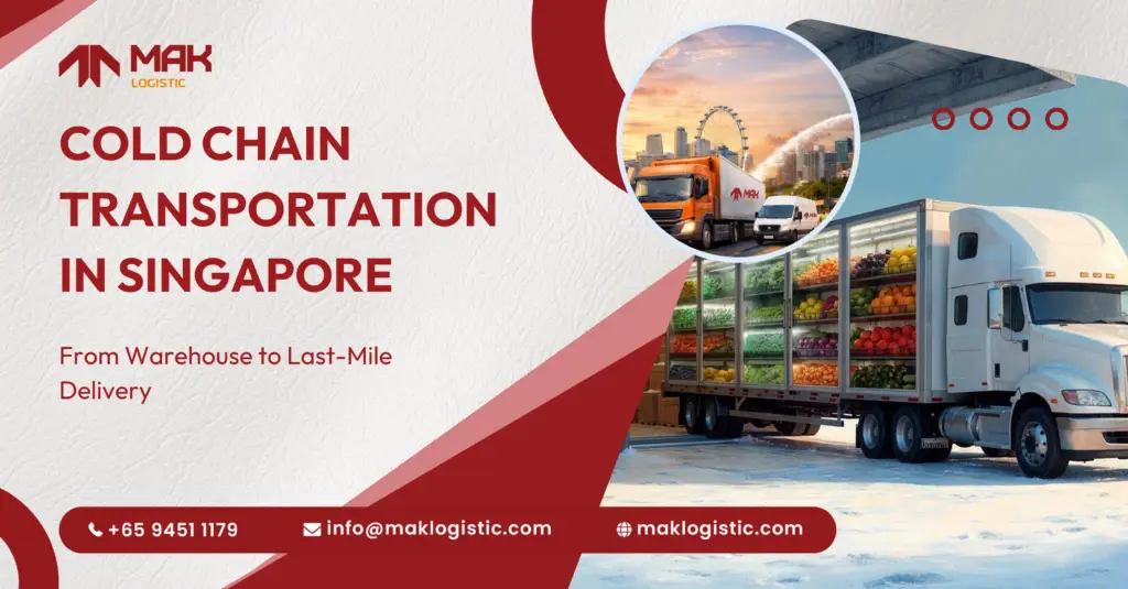 Cold chain transportation in Singapore from warehouse to last mile delivery